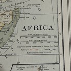Antique 1911 Map Of Africa 15 5   x11   