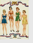 Original Vintage Uncut 2001 Wacs   Waves Paper Dolls nostalgic excellent Cond