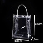 100 Clear Pvc  Favor Bags Handle Wedding Handmade B day Party Gift Packaging 