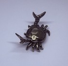 Solid Brass Crab Crustacean Claws Pen Holder 2 5    Unique Table Top Art Decor 7