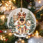 German Shepherd Dog Christmas Ornament Tree Decor Gift For Dog Lovers Present W