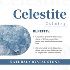 Rockcloud Natural Raw Blue Celestite Crystal Cluster Geode Specimen Large