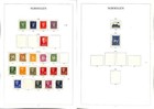Norway Stamp Collection On 4 Hingless Album Pages  1940-1941  hg 