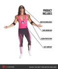 Mens Wwe Bret The Hitman Hart Costume   Wig Sunglasses Adult Wrestling Halloween