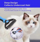 Professional Pet Deshedding Brush Dog Hair Remover Pet Fur Knot Cutter Puppy Cat