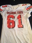 Game Worn Used Oklahoma State Cowboys  Football Jersey  61 Sports Belle 3xl