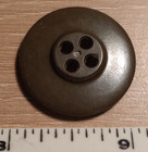 Ww2 7 8ths Inch Sew-through Dark Green M43 Jacket Button  1