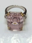 Cali 10 Ct Argyle Pink Lab Created Ring In 925 Sterling Silver   Gold Plate Sz 8