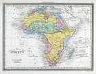 1850 Vuillemin Map Africa South Cape Town Guinea Egypt Madagascar Morocco Congo