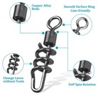 Fishing Swivels Snaps Barrel Swivels Corkscrew Snaps Swivels Fishing Tackle S   