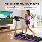 Foldable Treadmill For Home With 8  Incline Electric Running Jogging Treadmill