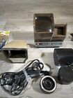 Vintage Camera Accessories Lot Lenses Caps Cords Viewers Handles Cases Read Desc