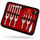 6 Tuning Fork Set Medical Surgical Chiropractic Physical Diagnostic Instruments