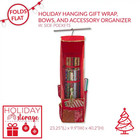 Hanging Polyester Holiday Gift Wrap Organizer