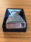 Zippo Jack Daniel s Lighter 250jd 427 Pewter Emblem Chrome 2010 Unfired W  Box