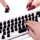 70 Pcs Raisedtip Keyboard Stickers For Long Nails With Letters  70pcs Black