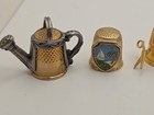 Vintage Mixed Lot Of 4 Decorative Sewing Thimbles