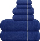 Ultra Soft 6 Pack Cotton Towel Set  Contains 2 Bath Towels 28x55 Inch  2 Hand   