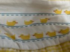 Vintage Tote Bag Cross Stitch Quilted Unisex Baby Bib Yellow Gingham Cottagecore