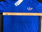 New - Adidas Originals Primeblue Bold Blue Track Full Zip Jacket - Youth Large L