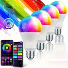 A19 Led Rgb Smart Light Bulb 9w Wifi Bluetooth E26 Alexa   Google Home E26 800lm