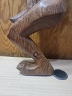 Vintage 1985 G  Obeng Hand-carved Abstract Wood Sculpture     Ghana Modernist   