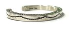 Vintage Tahe Native American Sterling Silver Cuff Bracelet