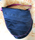 Shires Aubrion Black English Saddle Bag With Shoulder Strap 26 3 4   51 1 4 