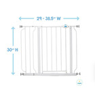 Extra Wide Baby Gate Pet Gate Dog Puppy Safety     Walk Thru Metal Gate 29   38  Adj