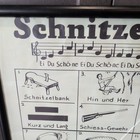 Schnitzelbank German Sing-a-long Poster 1920 s   Rare  Kragers Detroit  Michigan