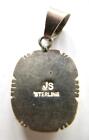 Vintage Sterling Silver Turquoise Southwestern Pendant Signed