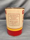 Vintage Golden Shell Motor Oil Quart Can Metal Sae 20 Full Unopened Must See 