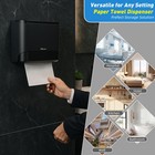 Plussen Paper Towel Dispenser Wall Mount black Commercial Paper Towels Holder   