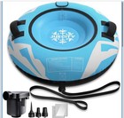 2 Person Fast Heavy Duty Thick Snow Tube Sledding Inflatable Sled W Pumpjuecity