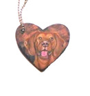 Hungarian Vizsla Dog Keychain  Hand Painted  Charm Key Tag