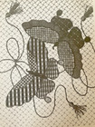 Jane Zimmerman Needlepoint Chart Fukusa Butterflies Designed For 24 Ct Canvas