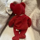 Ty Beanie Babies Osito Red Bear Plush With Mexico Flag Ribbon 1999
