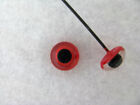 15 Pair 4mm To 8mm Painted Glass Eyes On Wire Doll  Teddy Bear  Decoy  Lures 222