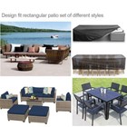 Waterproof Garden Patio Outdoor Furniture Sofa Couch Chair Table Covers Black