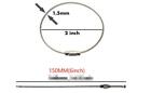 Stainless Steel Wire Keychains Aircraft Cable Key Ring Loops For Luggage Id Tags