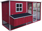 New 87  Backyard Wood Chicken Coop Hen House 4-6 Chickens Nesting Box   Run