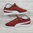Puma Athletic Shoes Women   s Vikky V2 Burgundy White Us 8 Suede Softfoam 