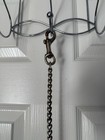 Brown Leather Horse Lead Rope With Chain