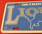 Detroit Lions Booster License Plate Football Michigan