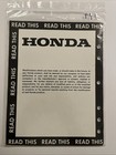 1986 Genuine Honda Trx350 Set-up Instructions Manual Guide Paperwork Trx  179