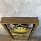 Vintage Intercraft Coca Cola Mirrored Wall Clock Battery Operated Wood Bar Works