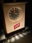 Vintage 1960   s Schlitz Beer Clock  Sign Floating Hands Beer Light Rare Works Euc