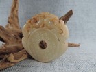 Antique Chinese Hand-carved Old Hetian Jade Statue Pendants Amulet G