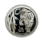 2018 1 Oz Silver South Korean Tiger Bu Coin 