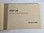 Genuine Original Pfaff 230 Industrial Sewing Machine Instruction Manual